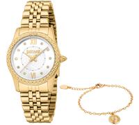 Quarzuhr JUST CAVALLI TIME "Sublime", gold (goldfarben), Armbanduhren, Damen, Quarzuhr, Armbanduhr, Damenuhr, Edelstahlarmband, Ideal auch als Geschenk (81977000-0) goldfarben