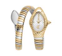 Quarzuhr JUST CAVALLI TIME "Vetra", silber (silberfarben, goldfarben), Armbanduhren, Damen, Quarzuhr, Armbanduhr, Damenuhr, Edelstahlarmband, analog, Kristallsteine (43919316-0) silberfarben, goldfarb