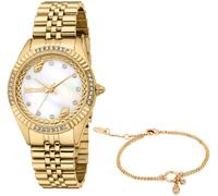 Quarzuhr JUST CAVALLI TIME "Vittoria", gold (goldfarben), Armbanduhren, Damen, Quarzuhr, Armbanduhr, Damenuhr, Edelstahlarmband, Ideal auch als Geschenk (91901042-0) goldfarben