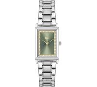 Quarzuhr LACOSTE "CATHERINE", silber (silberfarben), Armbanduhren, Damen, Quarzuhr, Armbanduhr, Damenuhr, analog, Glaskristalle, Edelstahlarmband (37551525-0) silberfarben