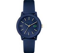 Quarzuhr LACOSTE "LACOSTE.12.12", blau, Armbanduhren, Damen, Quarzuhr, Armbanduhr, Damenuhr, Mineralglas, analog, Silikonarmband (71993043-0) blau
