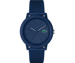 Quarzuhr LACOSTE "LACOSTE.12.12", blau, Armbanduhren, Herren, Quarzuhr, Armbanduhr, Herrenuhr, Mineralglas, Silikonarmband (64991368-0) blau