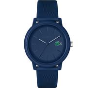 Quarzuhr LACOSTE "LACOSTE.12.12", blau, Armbanduhren, Kinder, Quarzuhr, Armbanduhr, Herrenuhr, Mineralglas, Silikonarmband (64991368-0) blau