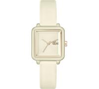 Quarzuhr LACOSTE "LACOSTE.12.12 FLOW", gold (cremefarben), Armbanduhren, Damen, Quarzuhr, Armbanduhr, Damenuhr, analog, Silikonarmband (77812810-0) cremefarben