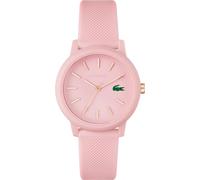 Quarzuhr LACOSTE "LACOSTE 12.12 LADIES", rosa, Armbanduhren, Damen, Quarzuhr, Armbanduhr, Damenuhr, Mineralglas, analog, Silikonarmband (63877222-0) rosa