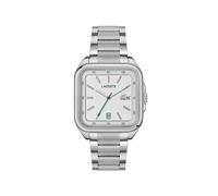 Quarzuhr LACOSTE "LACOSTE.12.12 UP", edelstahlfarben, silberfarben, Armbanduhren, Damen, Quarzuhr, Armbanduhr, Herrenuhr, Edelstahlarmband, analog (36706756-0) edelstahlfarben, silberfarben