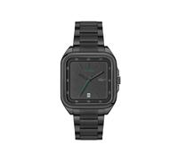 Quarzuhr LACOSTE "LACOSTE.12.12 UP", schwarz, Armbanduhren, Damen, Quarzuhr, Armbanduhr, Herrenuhr, Edelstahlarmband, analog (51265060-0) schwarz