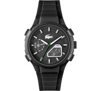 Quarzuhr LACOSTE "LC33", schwarz, Armbanduhren, Herren, Quarzuhr, Armbanduhr, Quarzuhr, Herren, analog, digital, Stoppfunktion (20616262-0) schwarz
