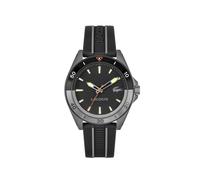 Quarzuhr LACOSTE "MAINSAIL", schwarz, grau, Armbanduhren, Damen, Quarzuhr, Armbanduhr, Herrenuhr, Silikonarmband, analog (58692566-0) schwarz, grau