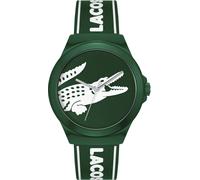 Quarzuhr LACOSTE "NEOCROC", grün (dunkelgrün), Armbanduhren, Damen, Quarzuhr, Armbanduhr, Herrenuhr, Mineralglas, Silikonarmband (19110751-0) dunkelgrün