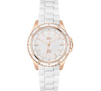 Quarzuhr LACOSTE "SANTORINI", weiß, Armbanduhren, Damen, Quarzuhr, Armbanduhr, Damenuhr, Silikonarmband, analog (85995206-0) weiß