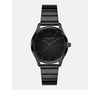 Quarzuhr LIEBESKIND BERLIN "Basic Staples", schwarz, schwarz, silberfarben, Armbanduhren, Damen, Quarzuhr, Armbanduhr, Damenuhr, Edelstahlarmband, analog (77466130-0) schwarz, schwarz, silberfarben