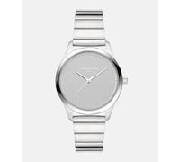 Quarzuhr LIEBESKIND BERLIN "Basic Staples", silber (silberfarben, grau), Armbanduhren, Damen, Quarzuhr, Armbanduhr, Damenuhr, Edelstahlarmband, analog (55371135-0) silberfarben, grau