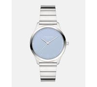 Quarzuhr LIEBESKIND BERLIN "Basic Staples", silberfarben, hellblau, Armbanduhren, Damen, Quarzuhr, Armbanduhr, Damenuhr, Edelstahlarmband, analog (79325649-0) silberfarben, hellblau