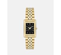 Quarzuhr LIEBESKIND BERLIN "Classic Square", gold (goldfarben, schwarz), Armbanduhren, Damen, Quarzuhr, Armbanduhr, Damenuhr, Edelstahlarmband, analog (97555804-0) goldfarben, schwarz