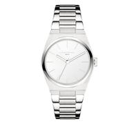 Quarzuhr LIEBESKIND BERLIN "Minimalist 45 mm", silberfarben, Armbanduhren, Damen, Quarzuhr, Armbanduhr, Damenuhr, Edelstahlarmband, analog (69207308-0) silberfarben