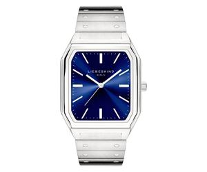 Quarzuhr LIEBESKIND BERLIN "The Modern Staple", silberfarben, Armbanduhren, Damen, Quarzuhr, Armbanduhr, Damenuhr, Edelstahlarmband, analog (63056042-0) silberfarben