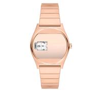 Quarzuhr LIEBESKIND BERLIN "Vinyl Vision", roségoldfarben, Armbanduhren, Damen, Quarzuhr, Armbanduhr, Damenuhr, Edelstahlarmband, analog (92756641-0) roségoldfarben