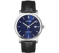 Lorus Klassik Herren-Uhr mit Palladiumauflage und Lederband RG841CX9