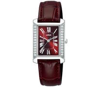 Quarzuhr LORUS "Classic Quarz", rotbraun, silberfarben, Armbanduhren, Damen, Quarzuhr, Armbanduhr, Damenuhr, Lederarmband, analog (62742349-0) rotbraun, silberfarben