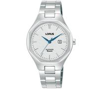 Quarzuhr LORUS "Classic Quarz", silber (silberfarben, blau), Armbanduhren, Damen, Quarzuhr, Armbanduhr, Damenuhr, Edelstahlarmband, analog, Tag (16254043-0) silberfarben, blau