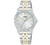 Quarzuhr LORUS "Classic Quarz", silber (silberfarben, goldfarben), Armbanduhren, Damen, Quarzuhr, Armbanduhr, Damenuhr, Edelstahlarmband, analog (54159741-0) silberfarben, goldfarben