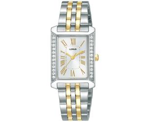 Quarzuhr LORUS "Classic Quarz", silberfarben, goldfarben, Armbanduhren, Damen, Quarzuhr, Armbanduhr, Damenuhr, Edelstahlarmband, analog (57385304-0) silberfarben, goldfarben