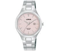 Quarzuhr LORUS "Classic Quarz", silberfarben, rosa, Armbanduhren, Damen, Quarzuhr, Armbanduhr, Damenuhr, Edelstahlarmband, analog, Tag (66415242-0) silberfarben, rosa