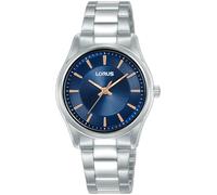 Quarzuhr LORUS "Classic", silber (silberfarben, blau), Armbanduhren, Damen, Quarzuhr, Armbanduhr, Damenuhr, Edelstahlarmband, analog (94697567-0)