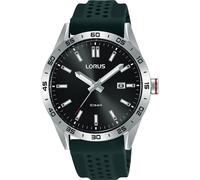 Quarzuhr LORUS, schwarz, Armbanduhren, Herren, Quarzuhr, Armbanduhr, Herrenuhr, Damenuhr, Datum, bis 10 bar wasserdicht (39250839-0) schwarz