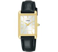 Quarzuhr LORUS, schwarz (schwarz, silberfarben), Armbanduhren, Damen, Quarzuhr, Armbanduhr, Damenuhr, Lederarmband (14275722-0)