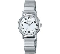 Quarzuhr LORUS, silber (silberfarben), Armbanduhren, Damen, Quarzuhr, Armbanduhr, Damenuhr, Edelstahlarmband, Flexband, Zugband (14207026-0)