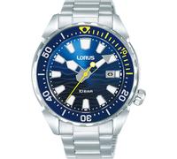 Quarzuhr LORUS, silber (silberfarben, blau), Armbanduhren, Herren, Quarzuhr, Armbanduhr, Herrenuhr, Edelstahlarmband, analog, Datum, Leuchtindizes (78317609-0)