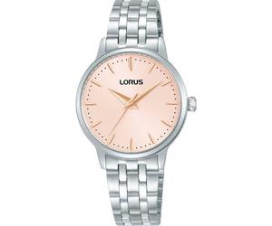 Quarzuhr LORUS, silber (silberfarben, rosé), Armbanduhren, Damen, Quarzuhr, Armbanduhr, Damenuhr, Edelstahlarmband, analog (25702360-0) silberfarben, rosé