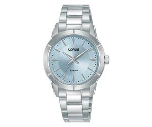 Quarzuhr LORUS, silberfarben, hellblau, Armbanduhren, Damen, Quarzuhr, Armbanduhr, Damenuhr, Edelstahlarmband, analog (29105558-0) silberfarben, hellblau