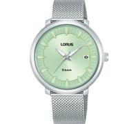 Quarzuhr LORUS, silberfarben, hellgrün, Armbanduhren, Damen, Quarzuhr, Armbanduhr, Damenuhr, Edelstahlarmband, analog, Tag (57301315-0)