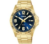 Quarzuhr LORUS "Sports", gold (goldfarben), Armbanduhren, Herren, Quarzuhr, Armbanduhr, Herrenuhr, Edelstahlarmband, analog, Tag (92461518-0)
