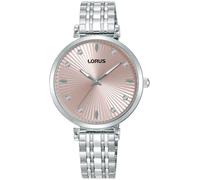 Quarzuhr LORUS "Women", silber (silberfarben, rosé), Armbanduhren, Damen, Quarzuhr, Armbanduhr, Damenuhr, Edelstahlarmband, analog, Glaskristalle (91123852-0) silberfarben, rosé