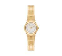 Quarzuhr MICHAEL KORS "BILLIE", gelbgoldfarben, weiß, Armbanduhren, Damen, Quarzuhr, Armbanduhr, Damenuhr, Edelstahlarmband, analog, Glassteine (41923869-0) gelbgoldfarben, weiß