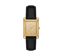 Quarzuhr MICHAEL KORS "ESSEX", schwarz, goldfarben, Armbanduhren, Damen, Quarzuhr, Armbanduhr, Damenuhr, Lederarmband, analog (40667538-0) schwarz, goldfarben