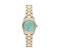Quarzuhr MICHAEL KORS "LEXINGTON", gold (edelstahlfarben, gelbgoldfarben, blau), Armbanduhren, Damen, Quarzuhr, Armbanduhr, Damenuhr, Edelstahlarmband, analog, Glassteine (54253961-0) edelstahlfarben,