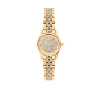 Quarzuhr MICHAEL KORS "Lexington", gold (gelbgoldfarben, gelbgoldfarben, kristallweiß), Armbanduhren, Damen, Quarzuhr, Armbanduhr, Damenuhr, Edelstahlarmband, analog, Glassteine (77356817-0) gelbgoldf