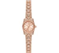 Quarzuhr MICHAEL KORS "MICRO PETITE LEXINGTON", gold (transparent, roségoldfarben), Armbanduhren, Damen, Armbanduhr, Damenuhr, Edelstahlarmband, analog, Glassteine (41930256-0) transparent, roségoldfa