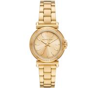 Quarzuhr MICHAEL KORS "MINI MAREN", gold (goldfarben), Armbanduhren, Damen, Quarzuhr, Armbanduhr, Damenuhr, Edelstahlarmband, analog, Glassteine (17163363-0) goldfarben