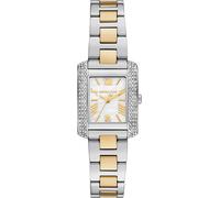 Quarzuhr MICHAEL KORS "PETITE EMERY", silber (silberfarben, goldfarben), Armbanduhren, Damen, Quarzuhr, Armbanduhr, Damenuhr, Edelstahlarmband, Perlmutt, Glassteine (15107057-0) silberfarben, goldfarb