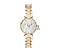Quarzuhr MICHAEL KORS "PYPER", gold (edelstahlfarben, gelbgoldfarben), Armbanduhren, Damen, Quarzuhr, Armbanduhr, Damenuhr, Edelstahlarmband, analog, Glassteine (85516244-0) edelstahlfarben, gelbgoldf