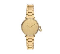 Quarzuhr MICHAEL KORS "PYPER", gold (gelbgoldfarben, weiß), Armbanduhren, Damen, Quarzuhr, Armbanduhr, Damenuhr, Edelstahlarmband, analog, Glassteine (21945114-0) gelbgoldfarben, weiß