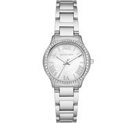 Quarzuhr MICHAEL KORS "SAGE 31 mm", silber (silberfarben), Armbanduhren, Damen, Quarzuhr, Armbanduhr, Damenuhr, Perlmutt-Zifferblatt, Edelstahlarmband (49003810-0) silberfarben