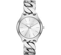 Quarzuhr MICHAEL KORS "SLIM RUNWAY CHAIN", silber (silberfarben), Armbanduhren, Damen, Quarzuhr, Armbanduhr, Damenuhr, Edelstahlarmband (17571812-0) silberfarben