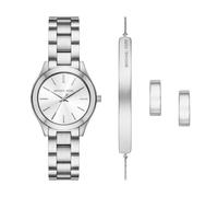 Quarzuhr MICHAEL KORS "SLIM RUNWAY", edelstahlfarben, Armbanduhren, Damen, Quarzuhr, Armbanduhr, Damenuhr, Edelstahlarmband, Ideal auch als Geschenk (48373542-0) edelstahlfarben